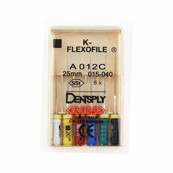 K-FlexoFile, Dentsply Maillefer (К-Флексо Файли), 6 шт/уп