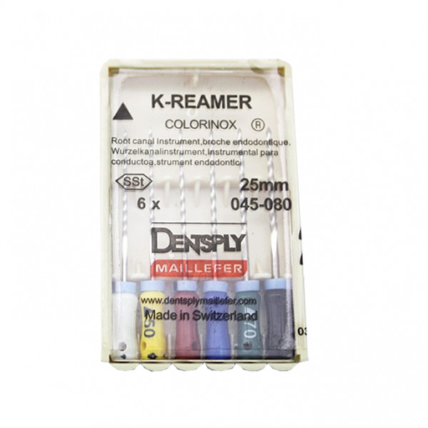 K-Reamer Colorinox, Dentsply Maillefer (К-Рімер, Маліфер), 6 шт/уп