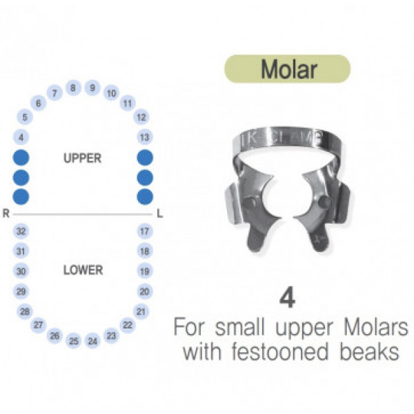 Кламер для молярів K-Clamp №4, 1 шт. (278894)