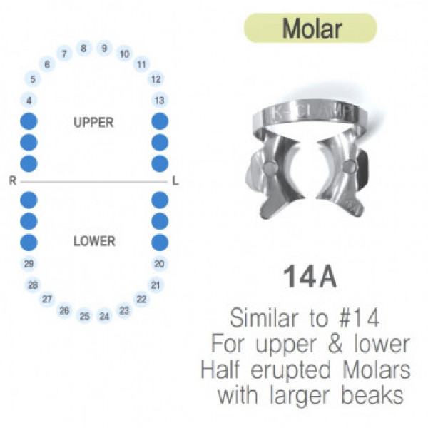 Кламер для молярів K-Clamp № 14a, 1 шт. (278890)
