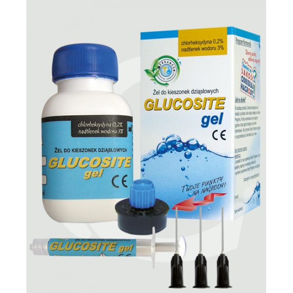 Гель для десневых карманов, Glucosite gel, 50 мл, Cerkamed