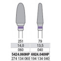 Фрезы твердосплавные, 5424-6924 HP, Edenta