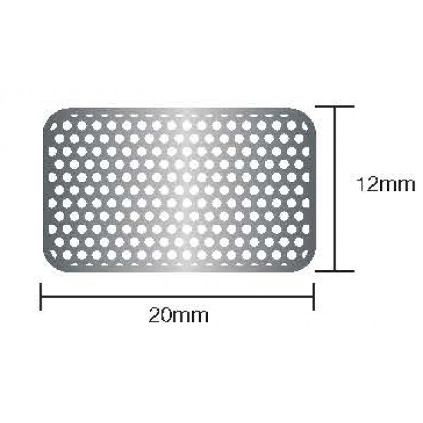 Титановая сетка 12mmx20mm