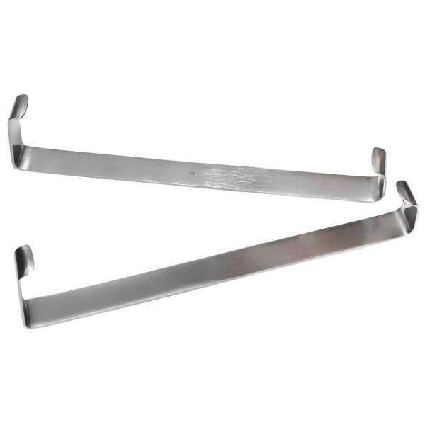 Ретрактор пластинчатый парный по Фарабефу/Wound clasps blade-shaped FARABEUF, 215 мм, Surgicon