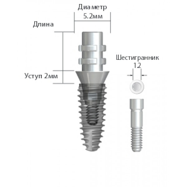 Абатмент IS временный ISAHT460, NeoBiotech